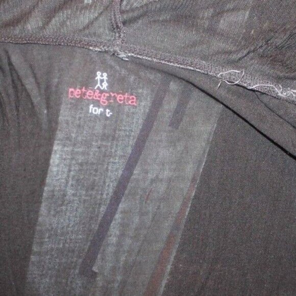 Pete&Greta Johnny Was gray draped open front cardigan size s - Picture 6 of 6